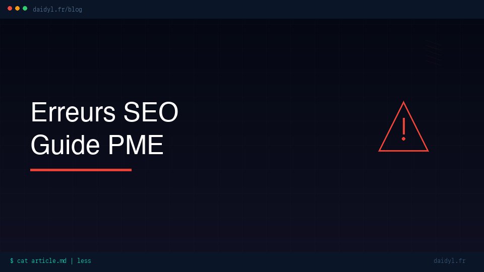 Les 10 erreurs SEO qui plombent les sites de PME (et comment les corriger)